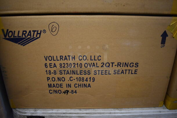 24 BRAND NEW IN BOX! Vollrath Stainless Steel Oval 2 Quart Trays. 13x9x2.5. 24 Times Your Bid! - Image 4 of 4