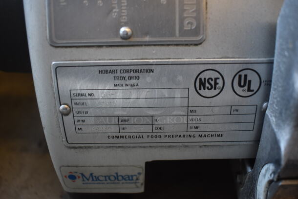 Hobart 2812 Stainless Steel Commercial Countertop Meat Slicer. 115 Volts, 1 Phase. 27x20x16. Tested and Working! - Image 6 of 8