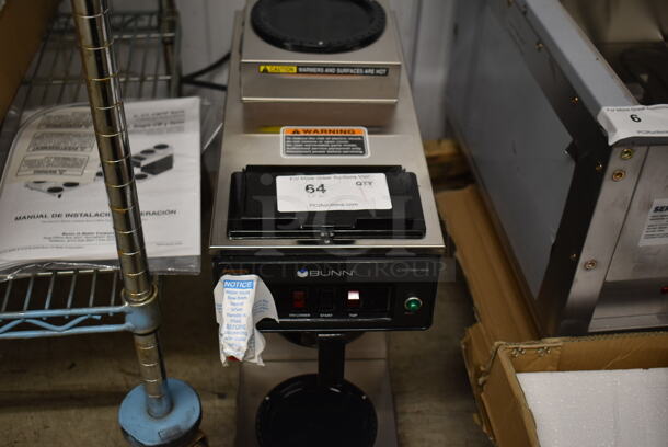 BRAND NEW SCRATCH AND DENT! 2023 Bunn 12950.0211 CWTF15 Stainless Steel Commercial Countertop 12 Cup Automatic Coffee Brewer with Upper & Lower Warmers and Hot Water Faucet. 120 Volts, 1 Phase. - Image 2 of 7