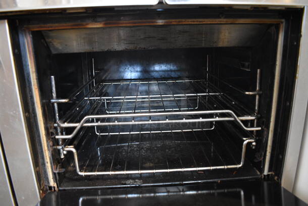 Viking Stainless Steel Commercial Natural Gas Powered 6 Burner Range w/ Center Flat Top Griddle, 2 Ovens and Backsplash. 48x30x50 - Image 6 of 8