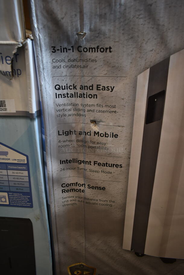 IN ORIGINAL BOX! Pelonis PAPO8R1BWT ENERGY STAR Portable Air Conditioner. 8,000 BTU. 115 Volts, 1 Phase. - Image 3 of 9