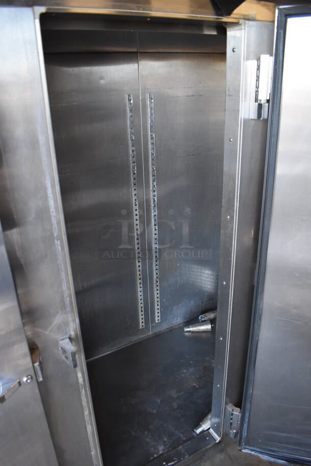 Continental Stainless Steel Commercial 3 Door Reach In Warmer. 78x34x78. Cannot Test - Unit Needs New Power Cord - Image 6 of 8