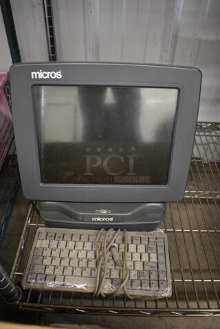 Micros 12" POS Monitor and Keyboard