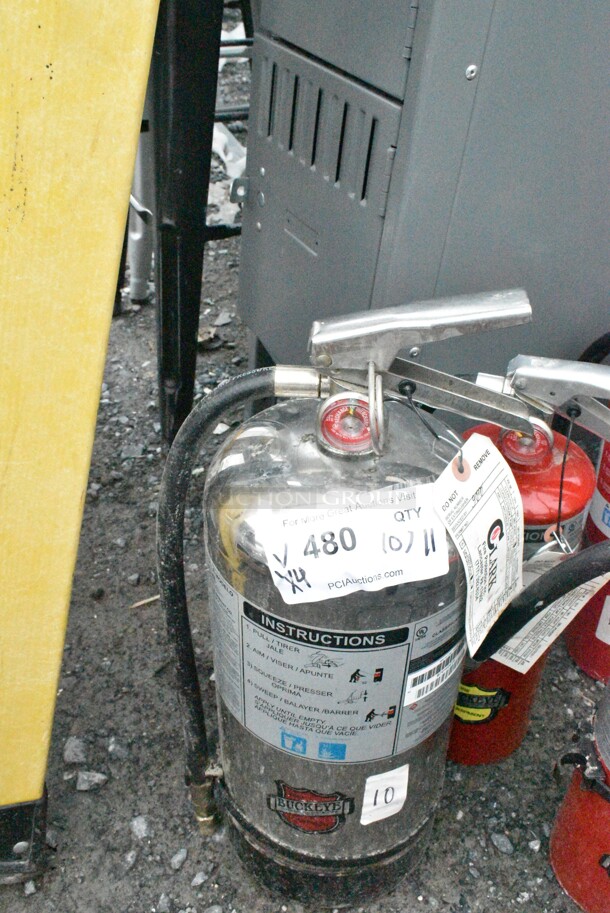 4 Various Fire Extinguishers Including 1 Wet Chemical and 3 Dry. 4 Times Your Bid! Buyer Must Pick Up - We Will Not Ship This Item. - Image 2 of 12
