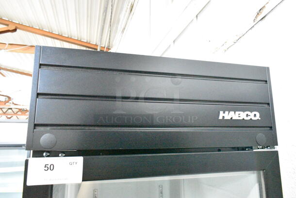 2019 Habco SE18 Metal Commercial Single Door Reach In Cooler Merchandiser w/ Poly Coated Racks. 115 Volts, 1 Phase. Tested and Working! - Image 2 of 5