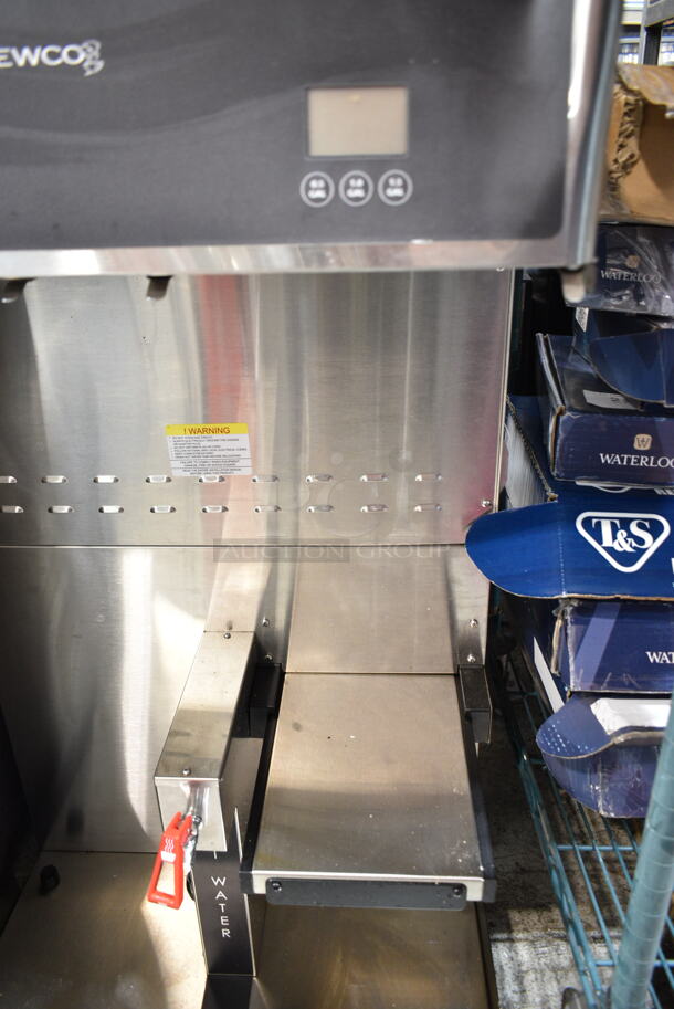 BRAND NEW SCRATCH AND DENT! 2024 Newco GDF-P Stainless Steel Commercial Countertop Double Coffee Machine w/ Hot Water Dispenser and 2 Metal Brew Baskets. Does Not Come w/ Satellite Servers. 120/240 Volts, 1 Phase.  - Image 4 of 8