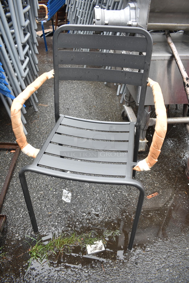 25 BRAND NEW! BFM Seating Vista Outdoor / Indoor Stackable Chair w/ Arm Rests. 25 Times Your Bid! - Image 3 of 4