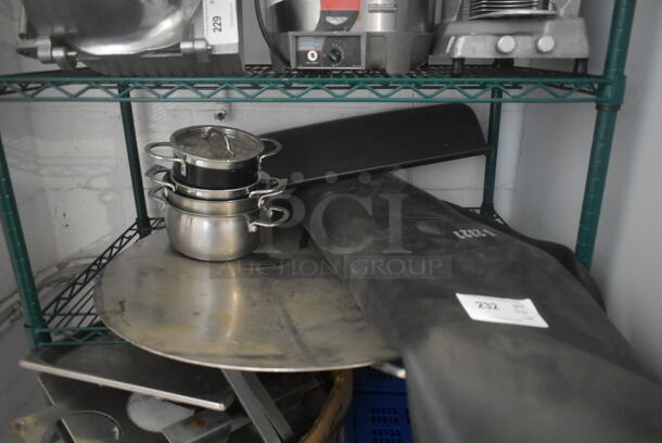 ALL ONE MONEY! Tier Lot of Various Items Including Metal Pots and Black Floor Mat - Image 1 of 5