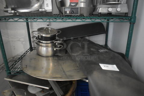 ALL ONE MONEY! Tier Lot of Various Items Including Metal Pots and Black Floor Mat