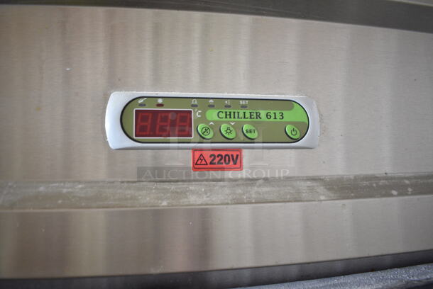 Stainless Steel Commercial Single Door Reach In Chiller on Commercial Casters. 220 Volts, 1 Phase. Tested and Powers On But Does Not Get Cold - Image 4 of 4