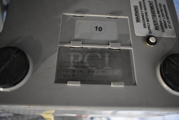 Robot Coupe R 2 Dice Stainless Steel Commercial Countertop Food Processor w/ S Blade. 120 Volts, 1 Phase. Tested and Powers On But Parts Do Not Move - Image 4 of 5