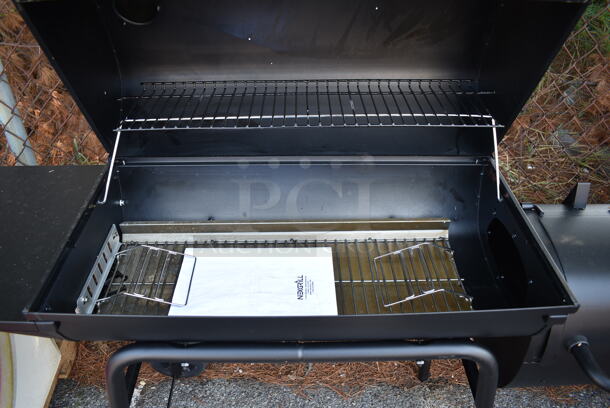 NexGrill 810-0029 29 in. Barrel Offset Charcoal Smoker and Grill in Black - Image 7 of 10