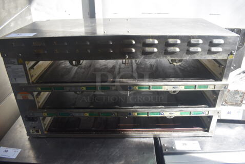 Prince Castle EHB34A Commercial Stainless Steel Electric Countertop 2 Shelf Holding Bin. 208-240V. 