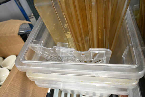 ALL ONE MONEY! Lot of Poly Bins and Lids.  - Image 5 of 7