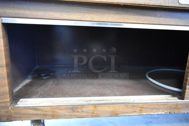 Duke Stainless Steel Commercial Electric Powered 4 Bay Steam Table w/ Sneeze Guard on Commercial Casters. - Image 8 of 9