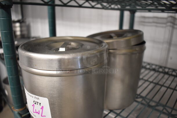 2 Metal Bins w/ Lids. 6x6x7. 2 Times Your Bid! - Image 3 of 3