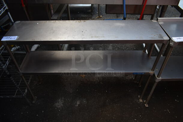Stainless Steel Commercial 2 Tier Over Shelf. 
