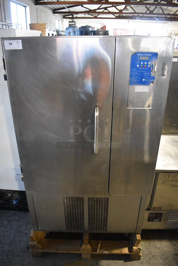 2013 Randell Model BC-18 Stainless Steel Commercial Floor Style Blast Chiller. 115/230 Volts, 1 Phase. 40x38x65