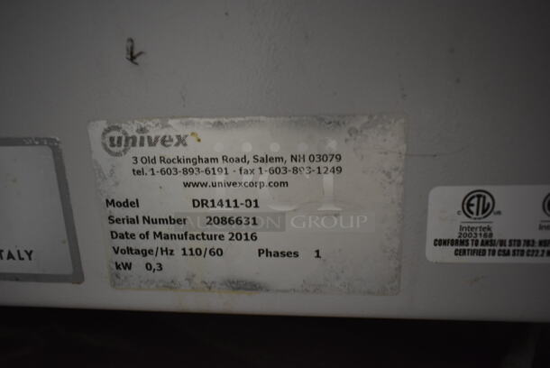 2016 Univex DR1411-01 Metal Countertop Dough Divider Rounder. 110 Volts, 1 Phase. Tested and Working! - Image 6 of 6