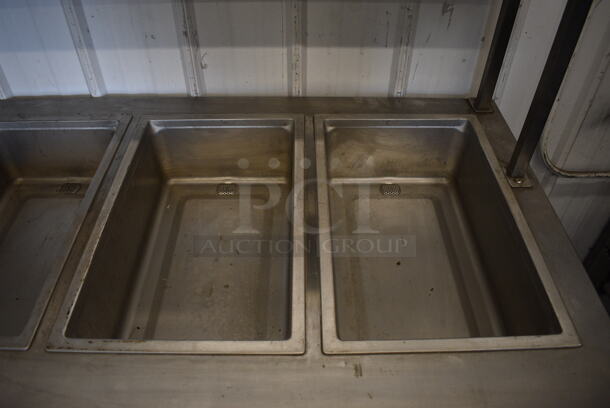 Servolift Eastern 501L-6L Metal Commercial 6 Well L Shaped Steam Table w/ Sneeze Guard on Commercial Casters. 120/208 Volts, 3 Phase. 62x72.5x52 - Image 3 of 10