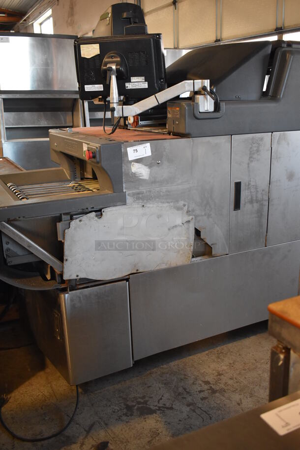 Hobart AWS Stainless Steel Commercial Floor Style Wrapping Machine w/ Monitor and Label Printer. 120/208-230 Volts, 1 Phase. 78x45x67 - Image 3 of 12