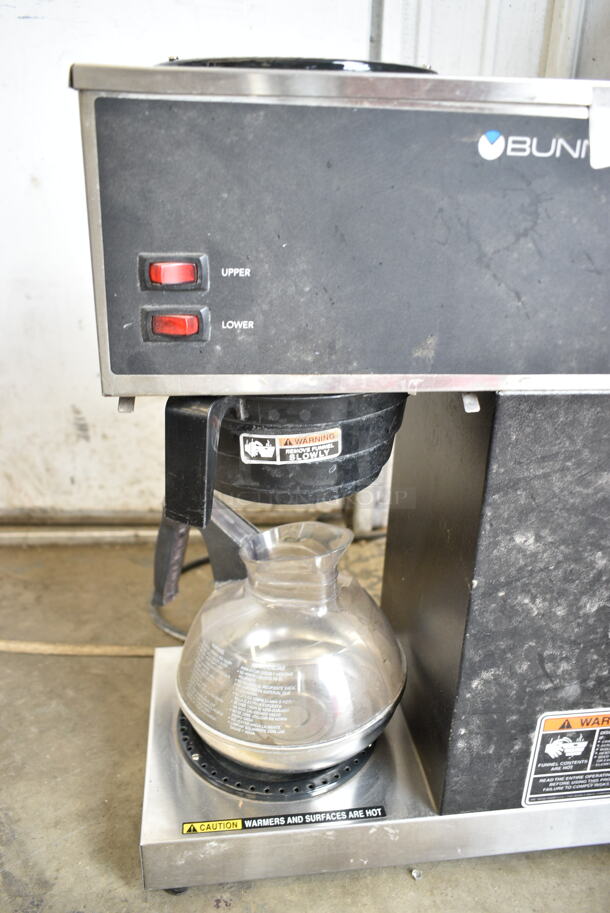 2020 Bunn VPR Stainless Steel Commercial Countertop Coffee Machine w/ Coffee Pot and Poly Brew Basket. 120 Volts, 1 Phase.  - Image 3 of 6