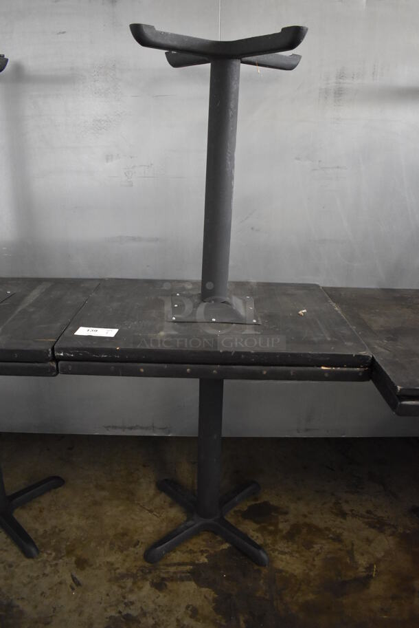 2 Black Wooden Dining Tables. 30x24x30. 2 Times Your Bid! - Image 2 of 5