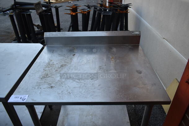 Stainless Steel Commercial Table w/ Back Splash and Under Shelf. - Image 2 of 4