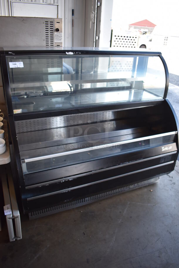 Turbo Air Metal Commercial Floor Style Open Grab N Go Merchandiser w/ Top Display Case. 63x33.5x57. Tested and Working! - Image 3 of 8