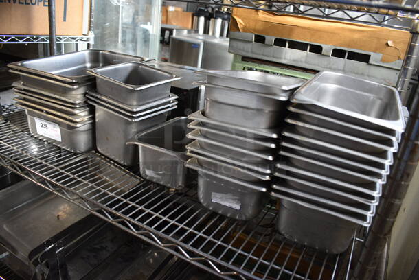 ALL ONE MONEY! Tier Lot of Various Stainless Steel Drop In Bins; 7 Half Size, 4 1/6 Size, 18 1/3 Size - Image 5 of 5