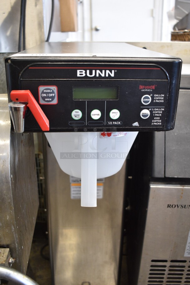 Bunn ITCB-DV Stainless Steel Commercial Countertop Iced Tea Machine w/ Hot Water Dispenser and Poly Brew Basket. 120 Volts, 1 Phase.  - Image 3 of 6