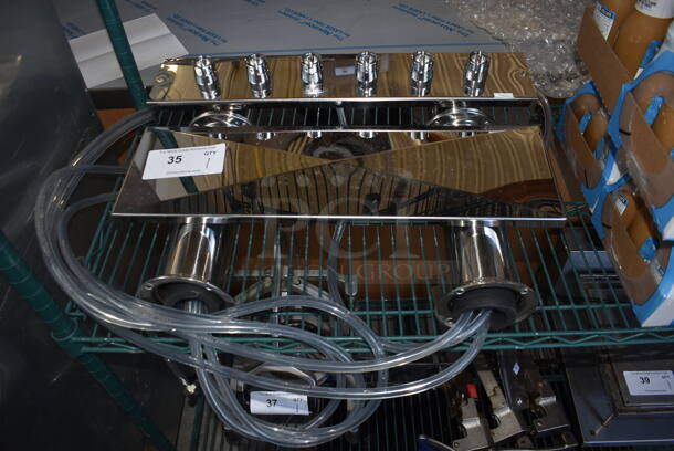 BRAND NEW! Talos Stainless Steel Commercial 6 Tap Beer Tower. - Image 1 of 6