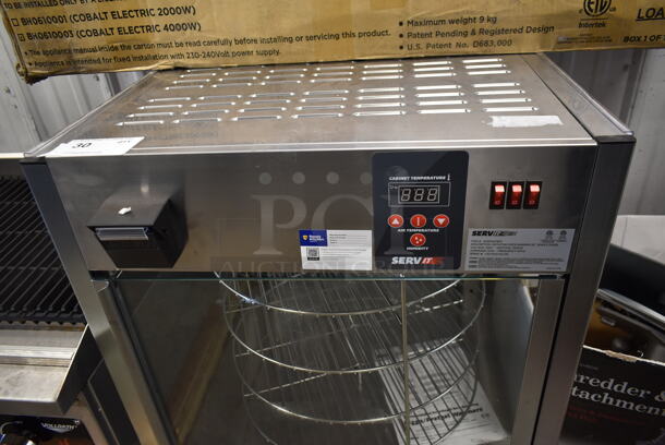 BRAND NEW SCRATCH AND DENT! ServIt 423PDW18D1 Stainless Steel Commercial Countertop Full-Service Countertop Display Warmer with 4 Shelves. Stock Picture Used as Gallery. 120 Volt, 1 Phase. Tested and Working! - Image 3 of 5