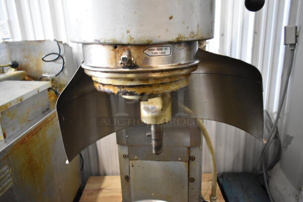 Hobart M802 Metal Commercial Floor Style 80 Quart Planetary Dough Mixer w/ Bowl Guard, Bowl Adapter, Mixing Bowl and 2 Whisk Attachments. 200 Volts, 3 Phase.  - Image 7 of 11