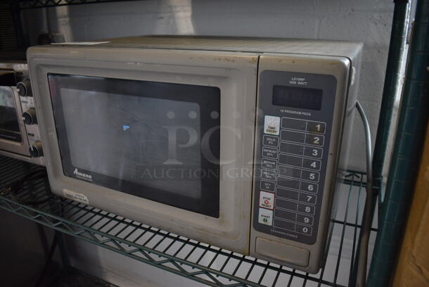 Amana Metal Commercial Countertop Microwave Oven. 21x15x12.5 - Image 2 of 4
