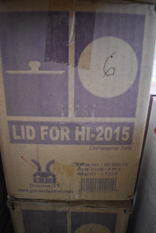 12 BRAND NEW IN BOX! Clear Round Lids. 7x7x1. 12 Times Your Bid! - Image 3 of 3