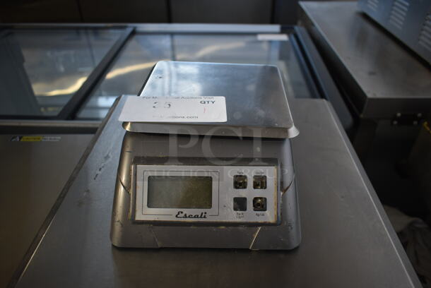 Escali 136KP Stainless Steel Commercial Countertop 13 Pound Capacity Food Portioning Scale. Cannot Test Due To Missing Power Cord - Image 1 of 5