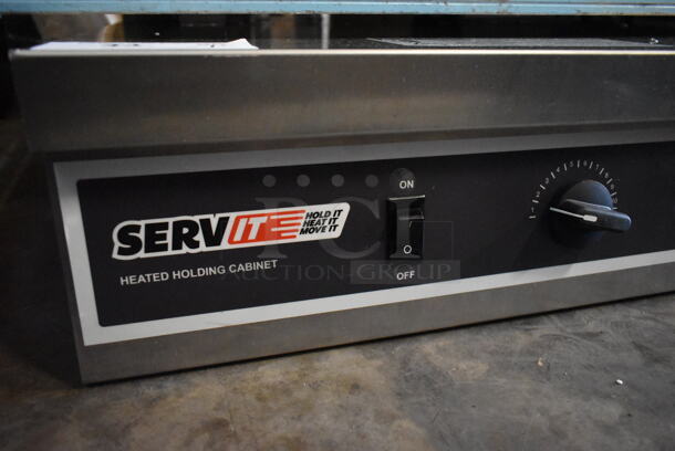 BRAND NEW SCRATCH AND DENT! ServIt Stainless Steel Heated Holding Cabinet Warming Insert.  - Image 3 of 6