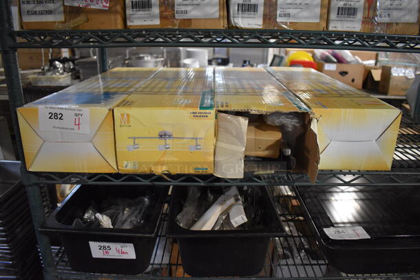 4 IN ORIGINAL BOX! Mul-T-Lite Metal Track Lighting Fixture. 4 Times Your Bid! - Image 2 of 4