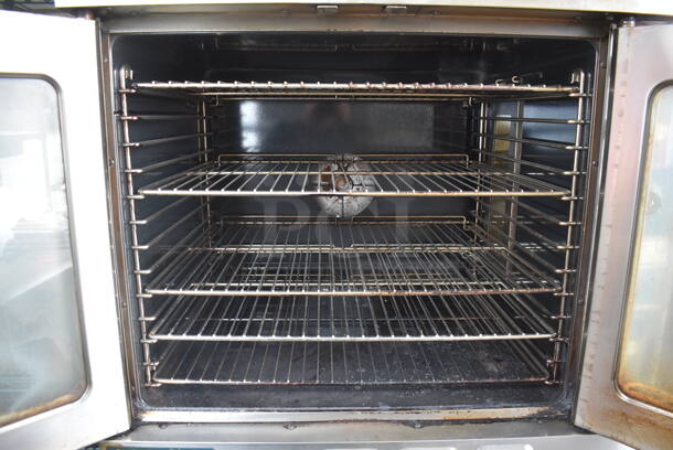 Duke Commercial Stainless Steel Natural Gas Powered 2 Door Double Convection Ovens With Metal Racks. 2 Times Your Bid! 115V Controls - Image 4 of 9