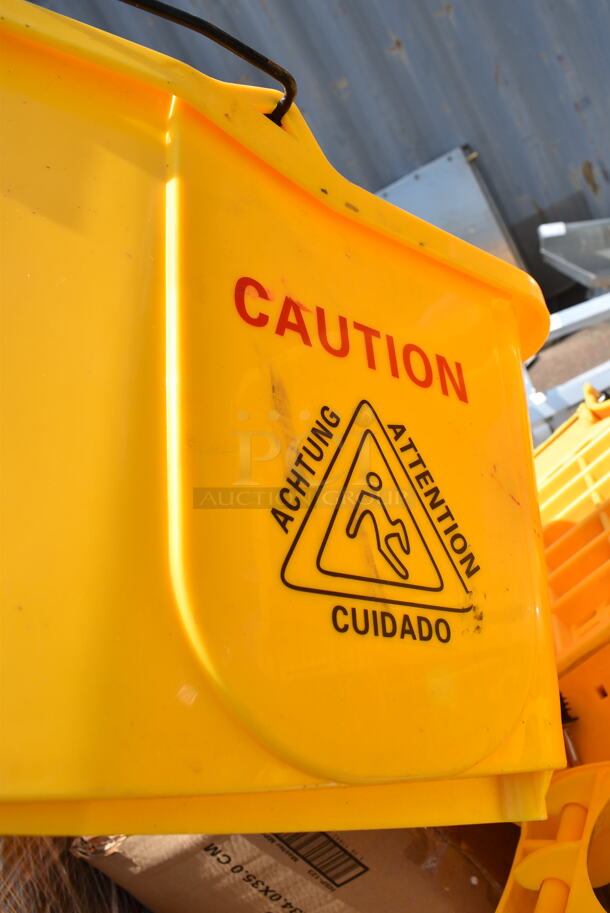 PALLET LOT of Various BRAND NEW! Poly Items Including Mop Buckets, Wringing Attachments and White Bin.  - Image 8 of 8