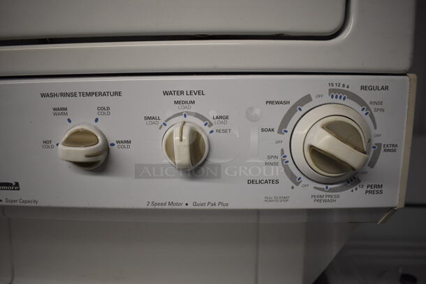 Kenmore Model 417.94812301 Stacked Washer and Dryer. 120/240 Volts. 27x28.5x74 - Image 9 of 11