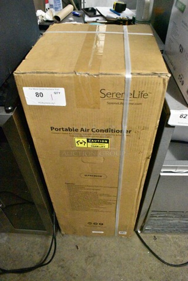 BRAND NEW IN BOX! SereneLife SLPAC805W Portable Air Conditioner Compact Home A/C Cooling Unit with Built-in Dehumidifier & Fan Modes - Image 2 of 3