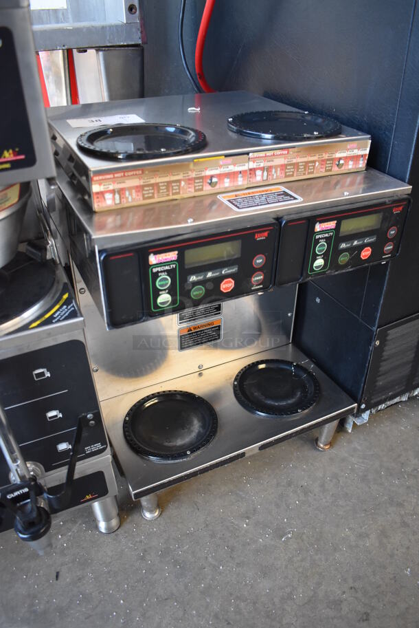 2013 Bunn AXIOM 2/2 TWIN Stainless Steel Commercial Countertop 4 Burner Coffee Machine. 120/208-240 Volts, 1 Phase. 16x18x24 - Image 2 of 6