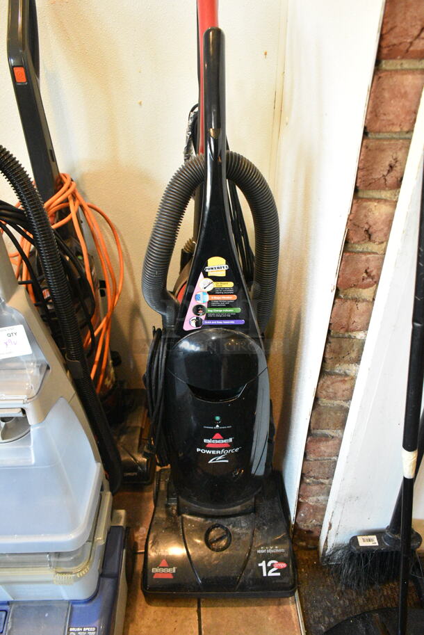 9 Various Items Including 6 Vacuum Cleaners, 2 Manual Sweepers and 1 Broom. 9 Times Your Bid! This Unit Was In Working Condition When the Restaurant Closed. (booth room)  - Image 4 of 8