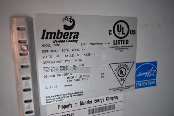 Imbera EVC04 ENERGY STAR Metal Commercial Mini Cooler Merchandiser. 115 Volts, 1 Phase. Tested and Working! - Image 4 of 4