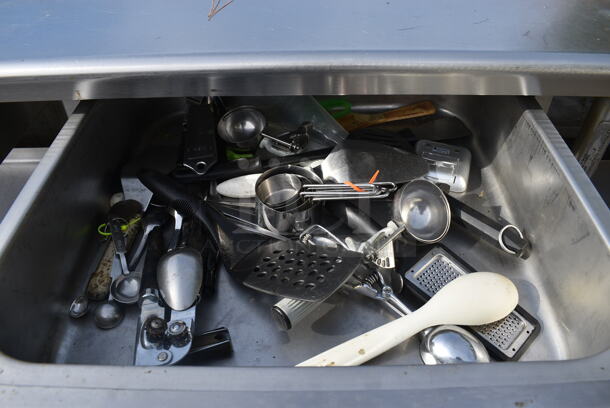 Stainless Steel Table w/ 2 Drawers and Under Shelf on Commercial Casters. 72x30x36 - Image 5 of 6
