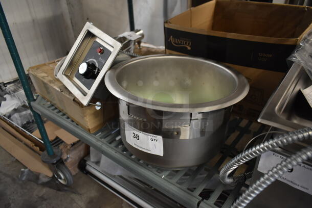 BRAND NEW SCRATCH AND DENT! Avantco 177TPSW11 Stainless Steel Commercial Electric Powered Round Drop In Warmer. 120 Volts, 1 Phase. Cannot Test Due To Plug Style - Image 2 of 7