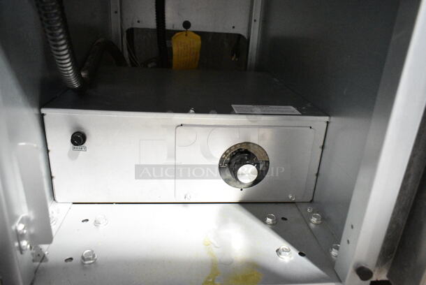 BRAND NEW SCRATCH AND DENT! 2023 Cookline CF-40E-240-3 Stainless Steel Commercial Floor Style Electric Powered Deep Fat Fryer. 240 Volts, 3 Phase.  - Image 9 of 10