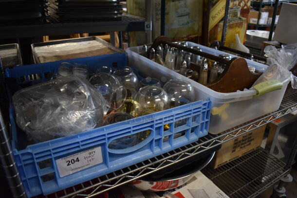 ALL ONE MONEY! Tier Lot of Various Items Including Glass Bowls, Salt and Pepper Shakers - Image 1 of 6